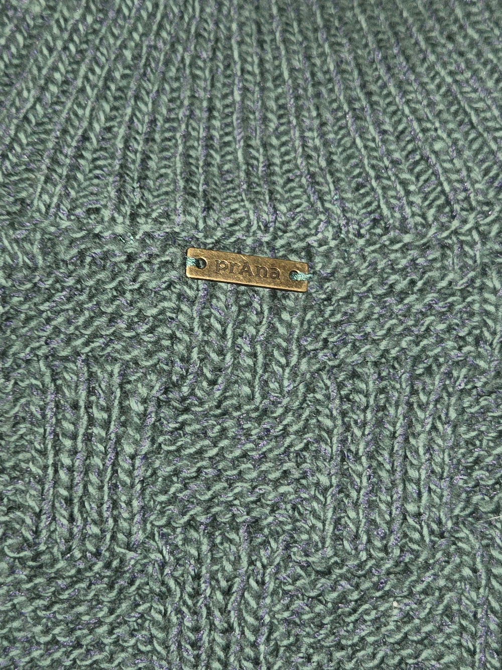 Prana Teal Textured Crewneck Sweater - Picture 4 of 5